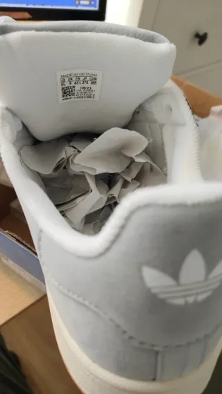 Adidas Campus 43.5 Gris/Blanco