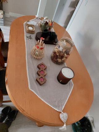 Mesa comedor madera pino color miel