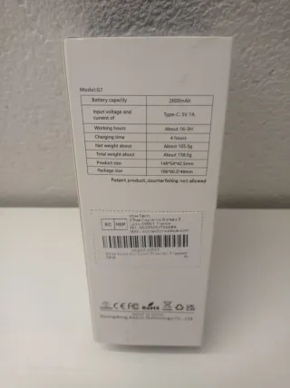Ventilatore portatile 16H