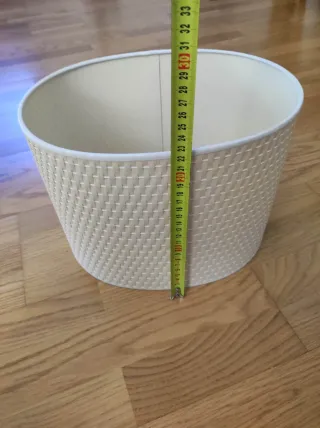 Pantalla lámpara ovalada