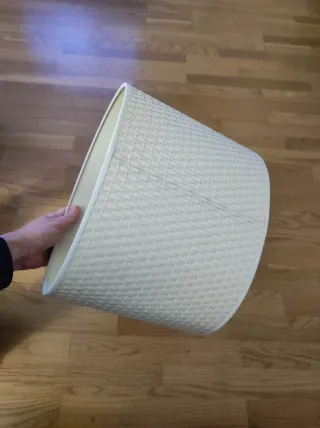 Pantalla lámpara ovalada