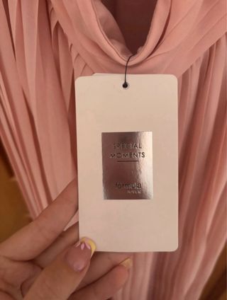 Vestido largo rosa Formula Joven