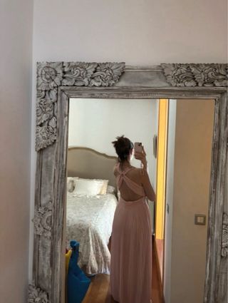 Vestido largo rosa Formula Joven