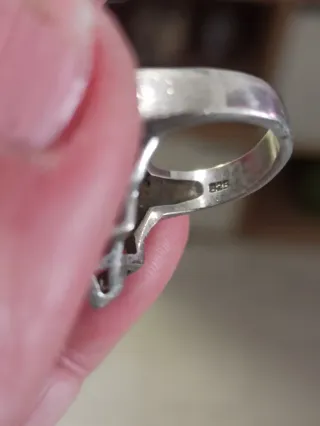 Anillo Plata Antiguo plata macizo