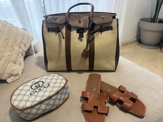 Lote 2 bolsos y sandalias