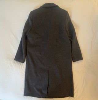 Abrigo Zara Man Cruzado Gris Talla S