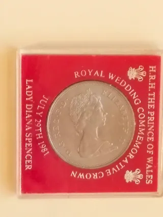 Moneda Boda Real Gales Lady Diana