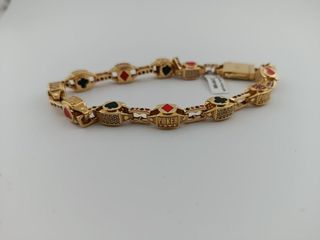 Pulsera temática Poker Oro 18K