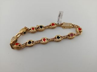 Pulsera temática Poker Oro 18K