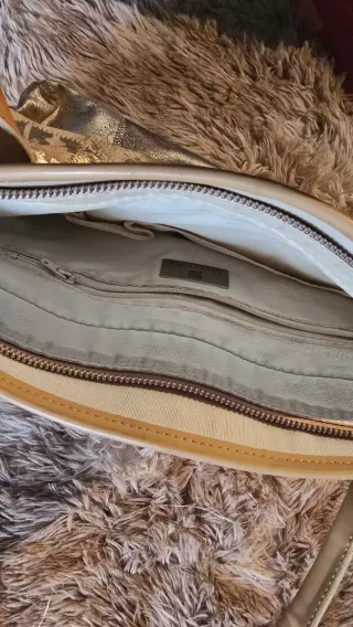 Bolso Braccialini Patchwork Oro y Plata.