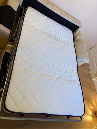 Sofá cama 2 plazas beige