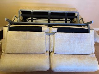 Sofá cama 2 plazas beige