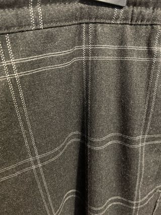 Pantalón de cuadros gris hombre