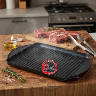 Piastra grill in pietra bistecchiera a righe