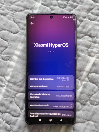 Xiaomi Redmi Note 14 Pro+ 5G 512MB MORADO