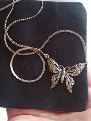 Collar de plata y marcassitas