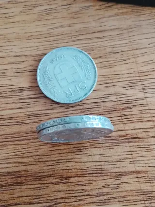 3 Monedas plata 5 Francos Suizos 32 33 48