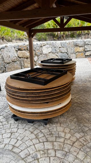 20 Mesas Redondas Plegables