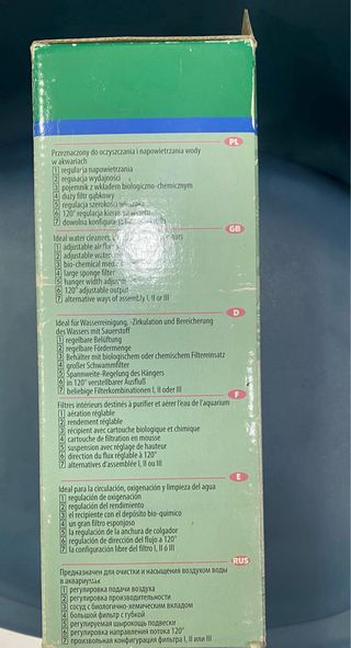 Filtro interior acuario TURBOFILTER