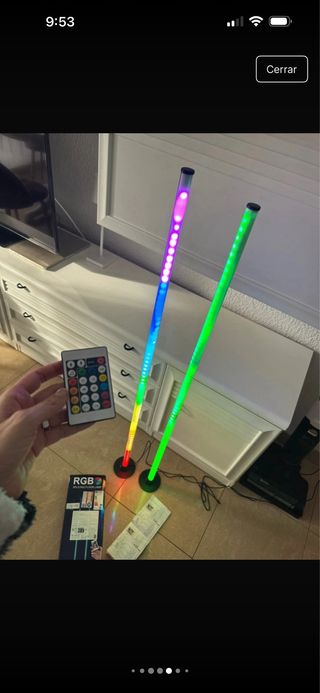 2 Lámparas LED RGB