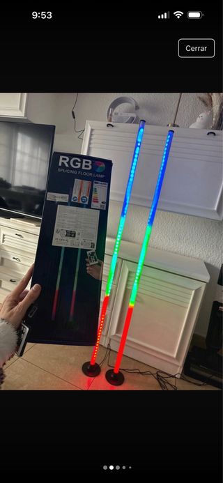 2 Lámparas LED RGB