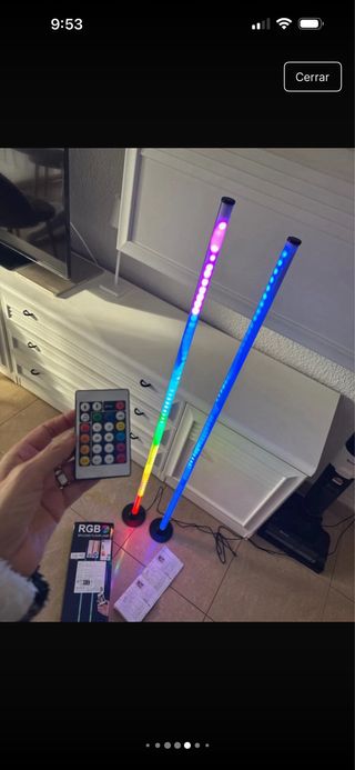 2 Lámparas LED RGB