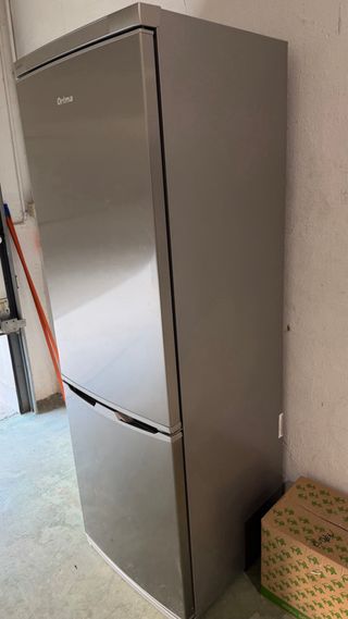 Frigorifico combi plateada