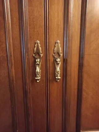 Mueble Salón Madera Vitrina Clásico