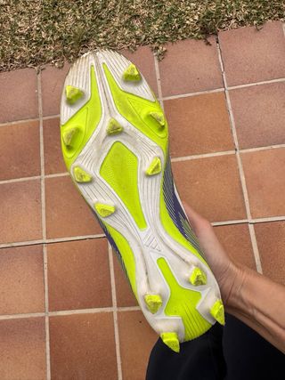 Botines Adidas Futbol Morado/Verde Talla X