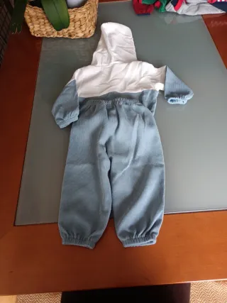 Fato de treino criança azul e branco