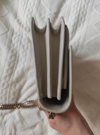 Bolso YSL Piel Blanco y Dorado