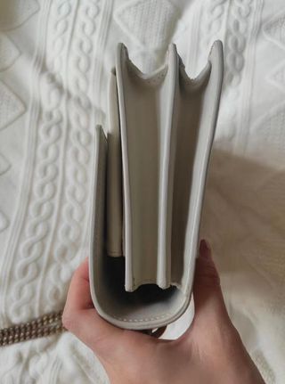 Bolso YSL Piel Blanco y Dorado