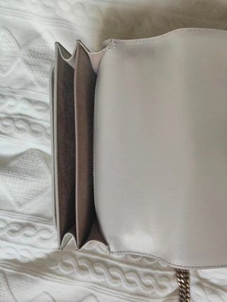 Bolso YSL Piel Blanco y Dorado