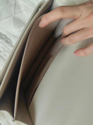 Bolso YSL Piel Blanco y Dorado