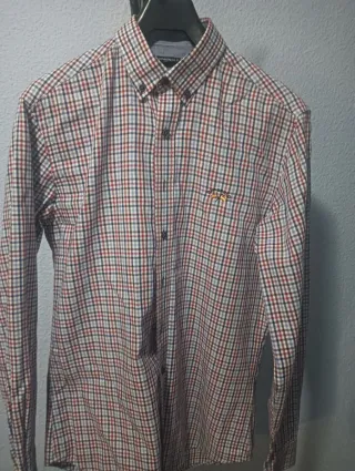 Camisa Spagnolo cuadros azul y rojo