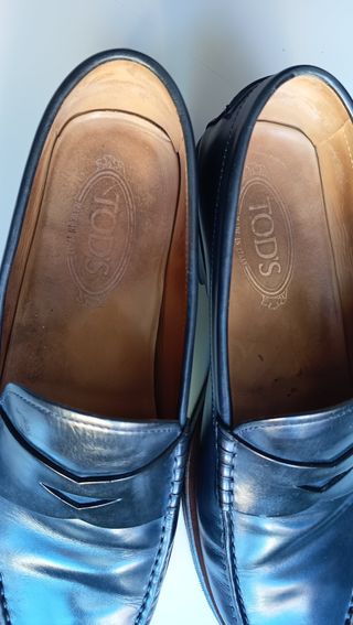 Mocassini Tod's Pelle Blu 41.5