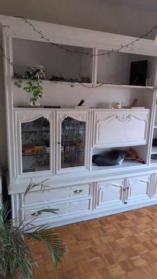 Mueble Salón Blanco Boiserie