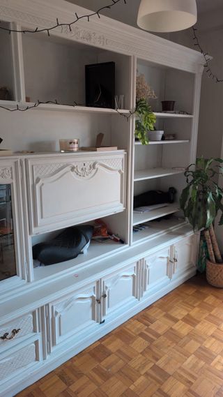 Mueble Salón Blanco Boiserie