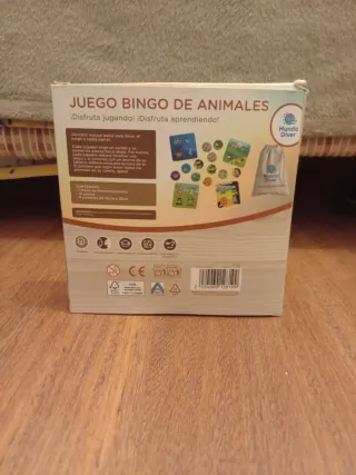 Juego Bingo de Animales Mundo Diver