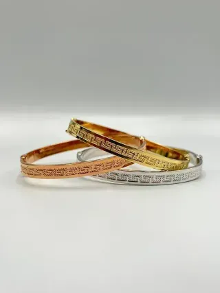 Brazaletes Dorados y Plateados