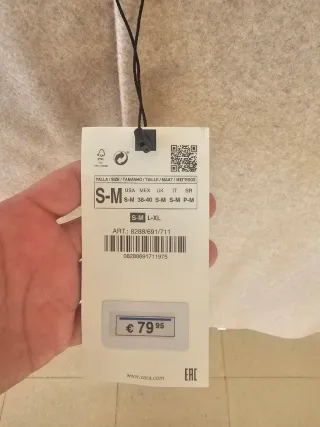 Abrigo paño Zara Beige