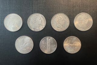 Monete in argento dei Reali Savoia