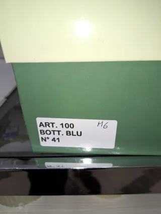 Mocassini uomo pelle blu tg. 41