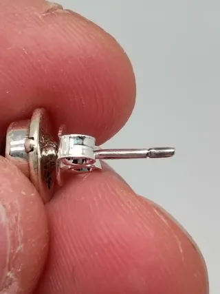 Pendientes Plata 925 y Topacio Azul