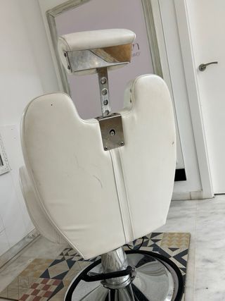 Sillón de peluquería y maquillaje