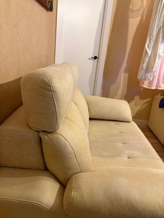 Sofá cama beige 2 plazas