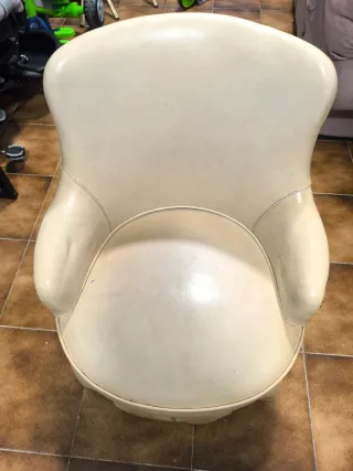 Mini sillón retro beige