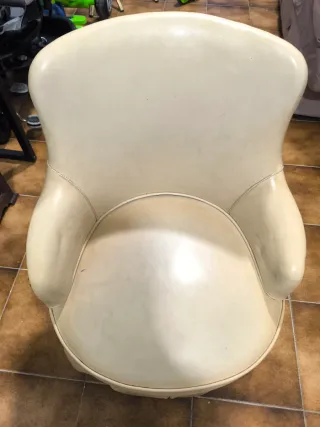 Mini sillón retro beige