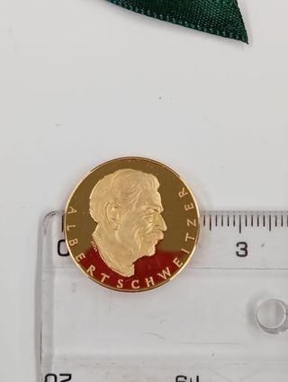 Moneda Oro 20K Albert Schweitzer