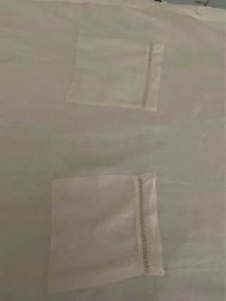 Abito ampio in lino bianco “G” Tg L